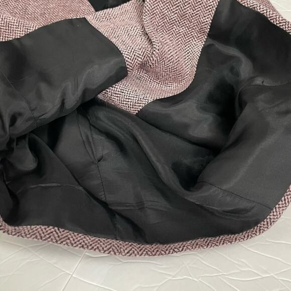 Austin Reed Rose & Black Tweed Wool Blend  Academia Jacket Blazer NWOT Size 6 - Picture 9 of 14